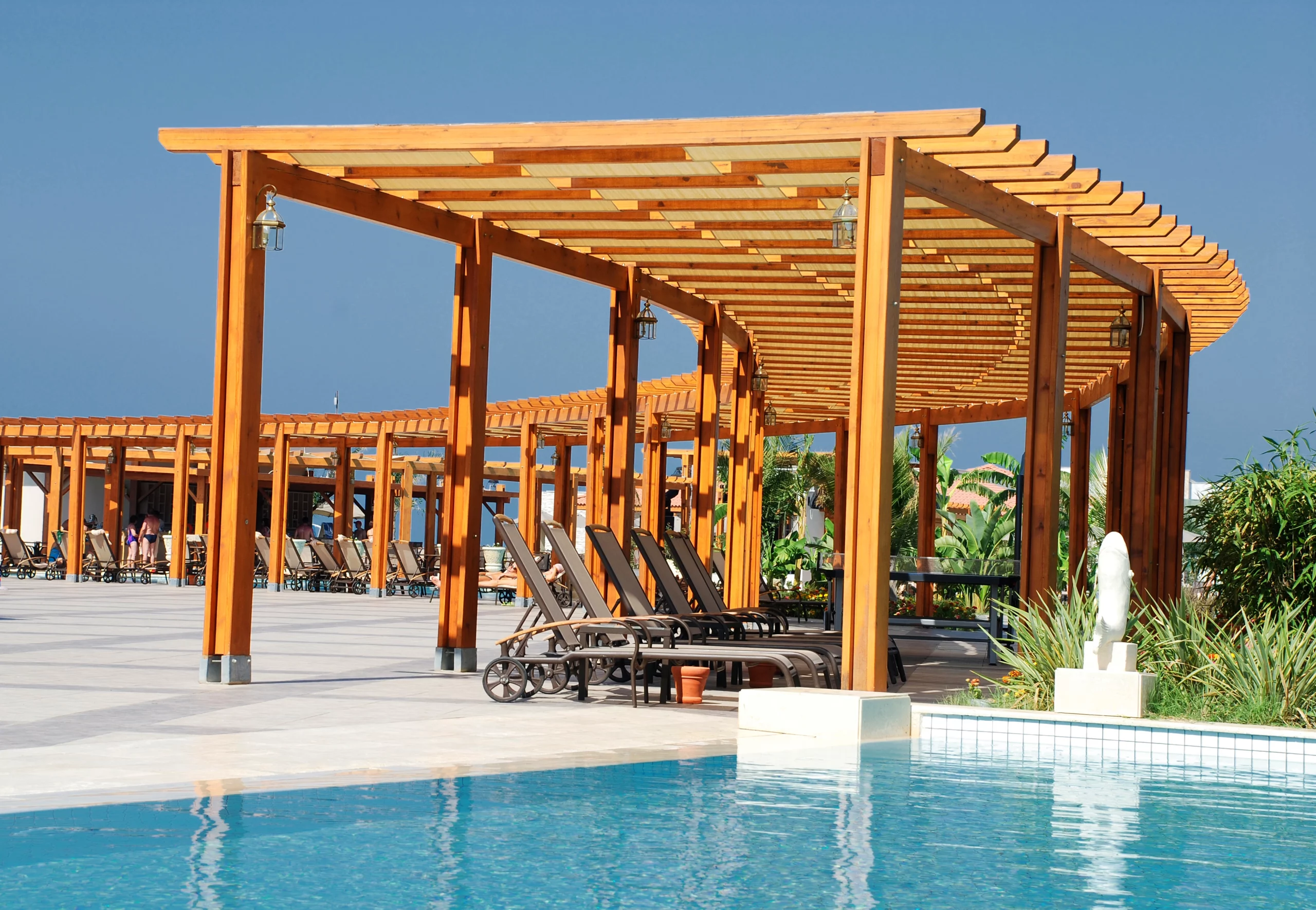 Pérgola curva pino paraná