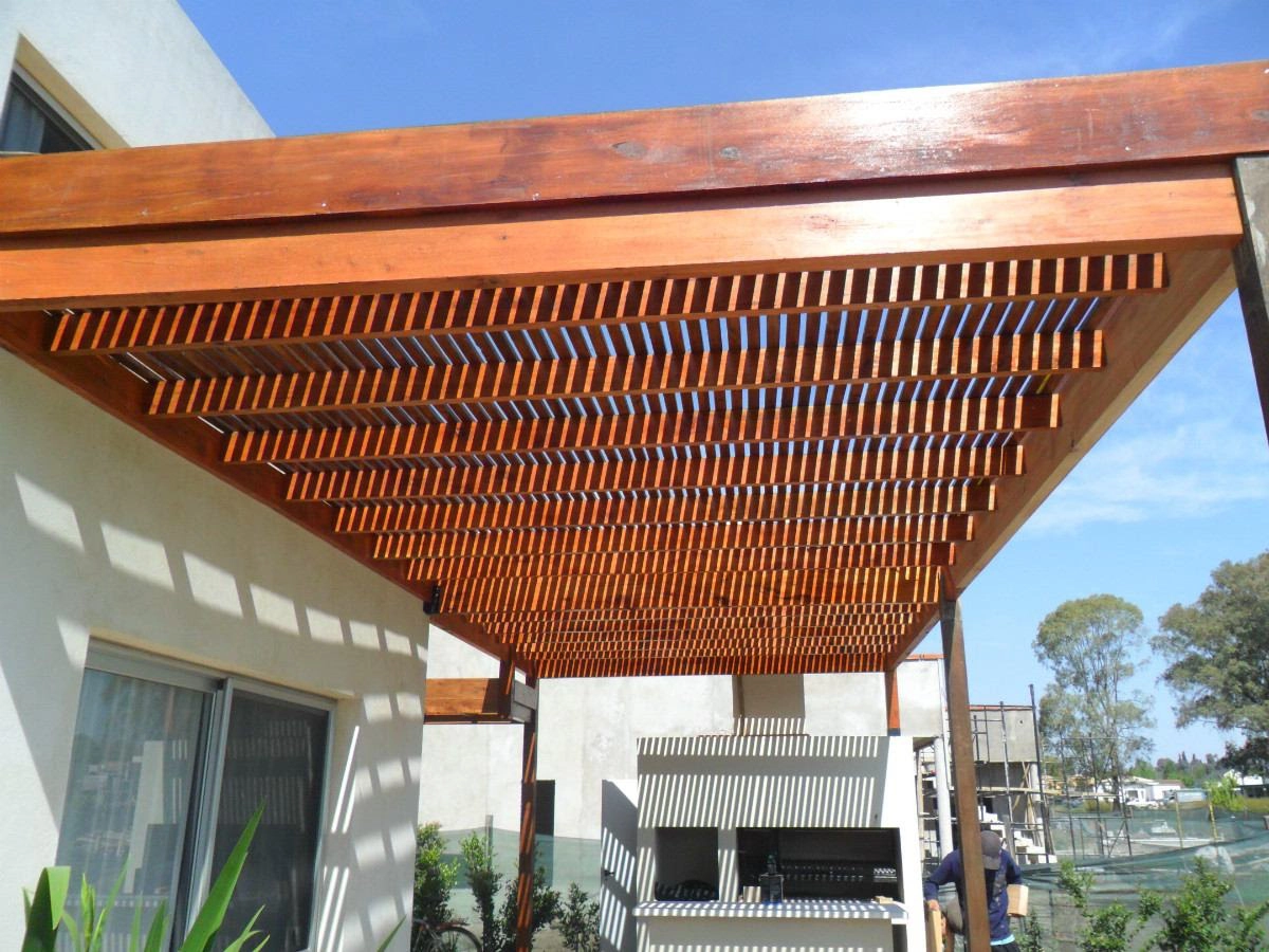 Pérgolas en madera laurel